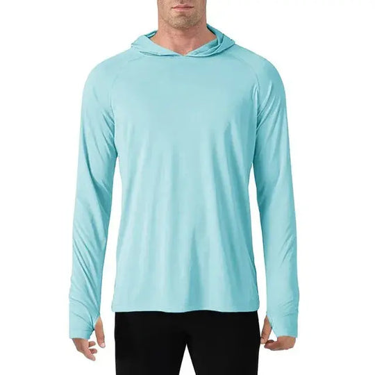 TACVASEN Sun Protection T-Shirts Mens Long Sleeve Hoodie Casual UV-Proof T-Shirts Breathable Lightweight Quick Dry T shirts Male Beauty hair & fashionfj