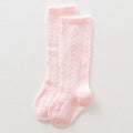Children Socks For Girls Knitted Cotton Long Tube Socks Knee High Toddler Princess Socks Baby Summer Hollow Out Infant Socks