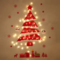 Christmas creative wall tree with lights DIY Christmas ornaments treeGlowing christmas tree christmas ornaments  happy tree