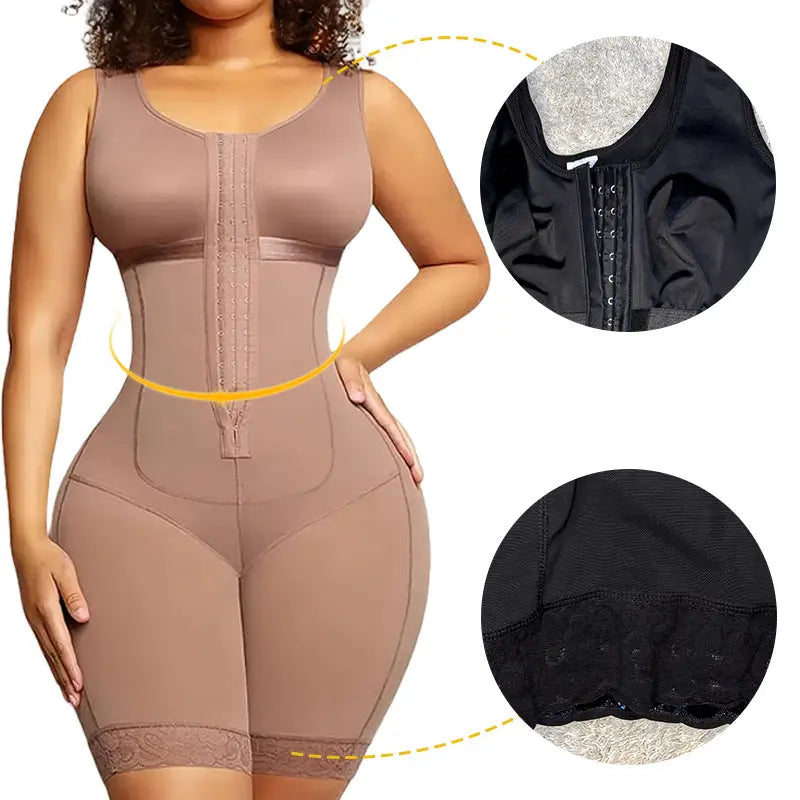 Plus Size One-piece Thin Breasted Belly Contracting Hip Lift Body Shaping Corset Beauty hair & fashionfj