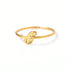 Letter Gold Adjustable Ring For Women Beauty hair & fashionfj