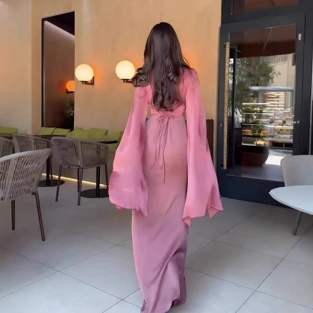 Polyester Long Sleeve Dress Dress Women Beauty hair & fashionfj