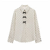 Fashion Women Bowknot Decoration Loose Casual Shirt Beauty hair & fashionfj