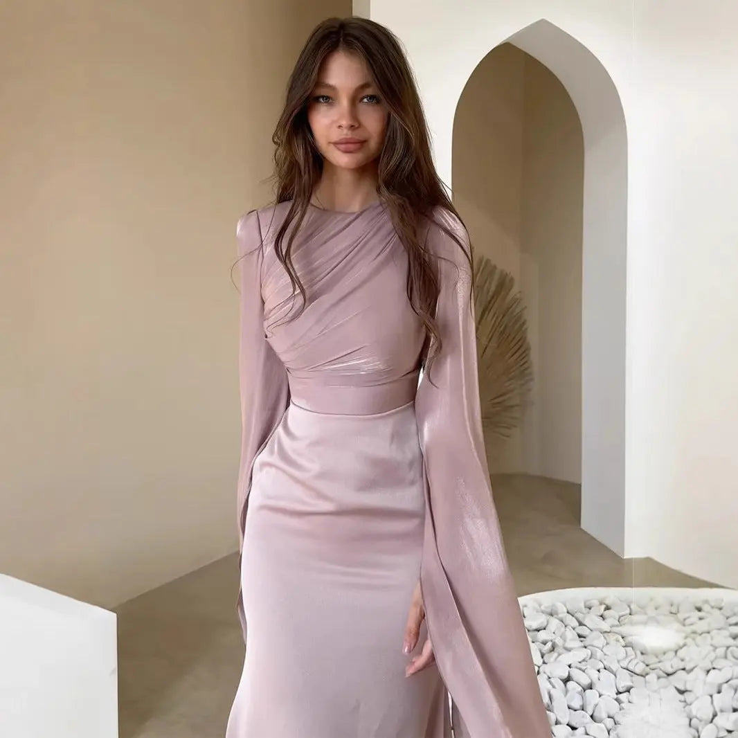 Polyester Long Sleeve Dress Dress Women Beauty hair & fashionfj