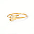 Letter Gold Adjustable Ring For Women Beauty hair & fashionfj
