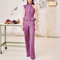 Fashionable Asymmetric Design Jumpsuit Slim Fit Slimming Beauty hair & fashionfj