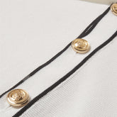 Simple Cardigan Contrast Color Lapels Old Money Style All-match Beauty hair & fashionfj