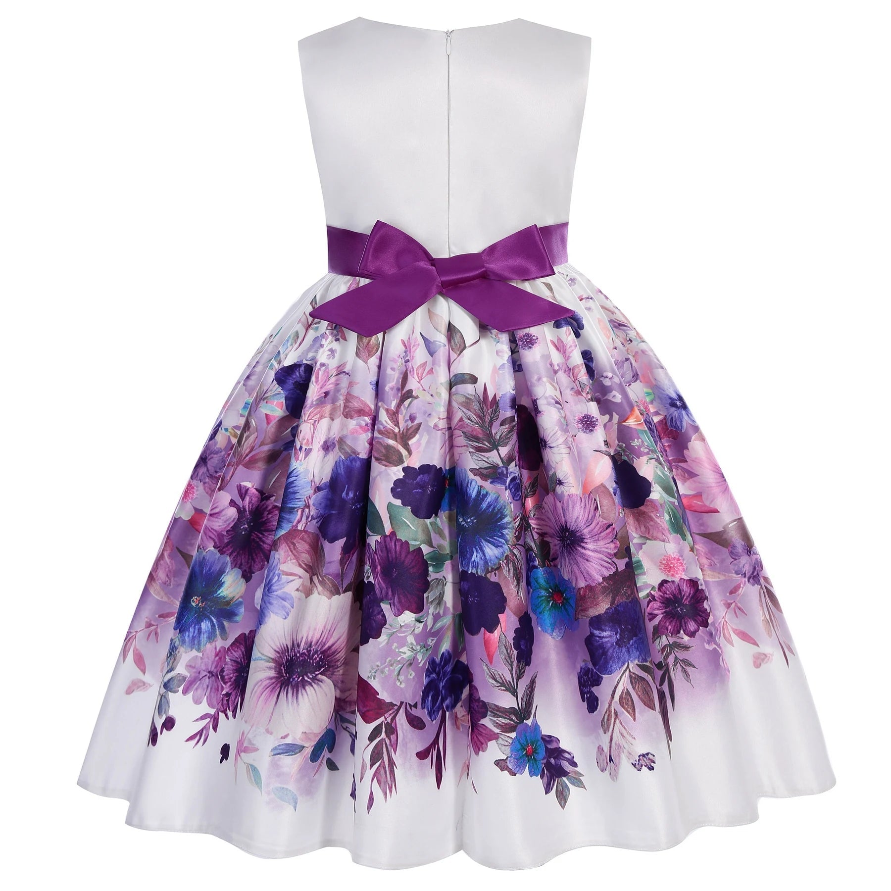 Children's dresses 2025 new foreign trade printing forging cloth girls modeling clothes runway little host dress princess dresse Beauty hair & fashionfj