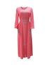 Eid Jalabiya Muslim Abaya Party Dress for Women Arab Diamond Lace-up Abayas Long Dresses Robe Woman Elegant Ramadan Vestidos Beauty hair & fashionfj
