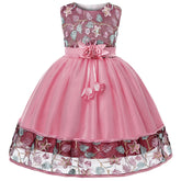 European and American embroidery dress dress girl&