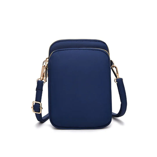 Women Mini Bag Crossbody Zipper Shoulder Bags Mobile Phone Purse Vertical Multifunctional Wallet Black Walking Crossbody Bags