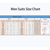Elegant Men Suits Single Breasted Peak Lapel Slim Fit Male Clothing 2 Piece Jacket Pants Sets Formal Prom Party Costume Homme Beauty hair & fashionfj