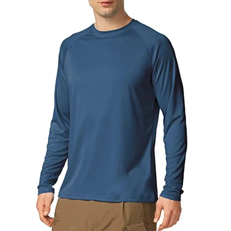 Men's Sun Protection shirts Summer UPF 50+ Long Sleeve Quick Dry Men Shirts Breathable Hiking Fish Performance Tops UV-Proof Beauty hair & fashionfj