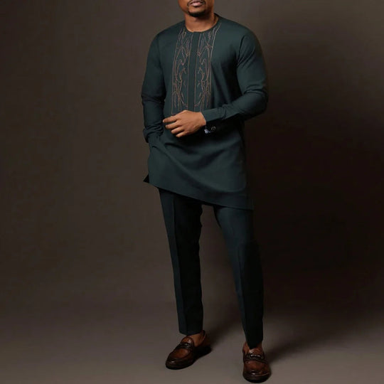 2 pieces kaftan outfits africa set clothing wedding evening dress dashiki african traditional dresses clothes for men 2025 Beauty hair & fashionfj
