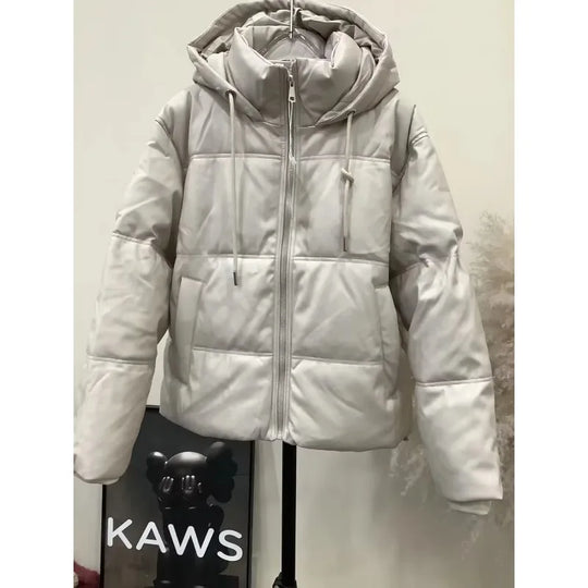 Winter Women's Cold Coat Winter Jackets For Women 2023 Warm Leather PU Parkas Winter Coat Promotion Female Outerwear