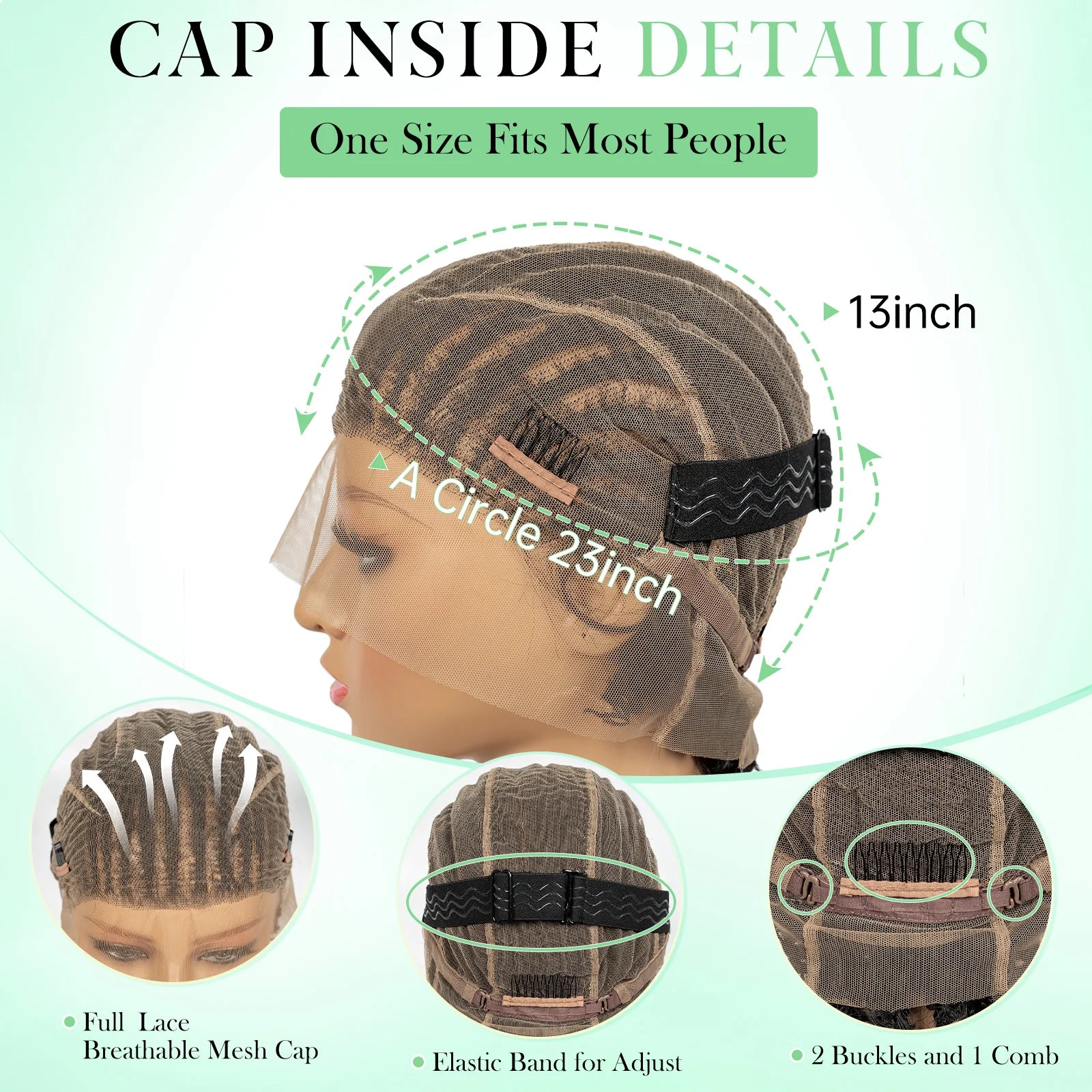 8 inches Cornrow Synthetic Crochet Braided Bob Wigs Full Lace Synthetic Short Natural Straight Wigs with Braids for Black Women