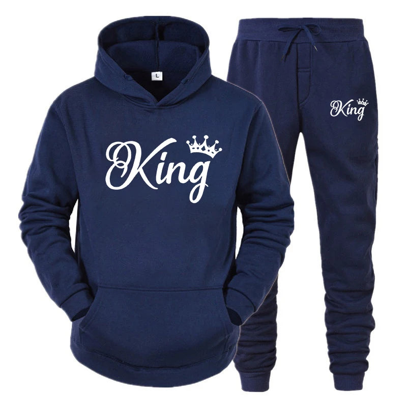 Men's and women's long-sleeved hoodie suits hooded sweatshirts trendy couple sportswear Beauty hair & fashionfj