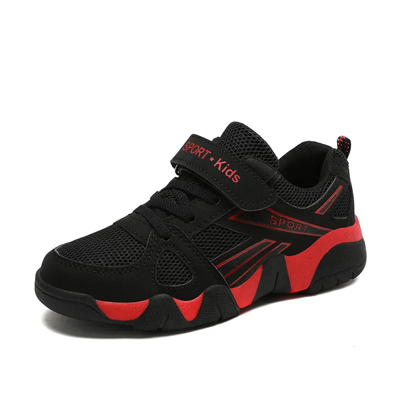 Children Sneakers Boy Shoes 2023 New Fashion Kids Shoes 6 To 12 Years Black Mesh Comfortable Casual Sports Tennis Shoes for Boy