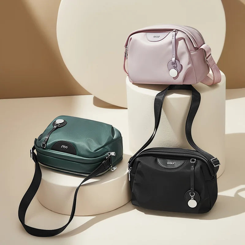 GOLF Women Cross Body Bags Shoulder Messenger Sling Bag Vintage Elegant Wallet Youth Women's Bags Mini Crossbody Bag Cute Pink