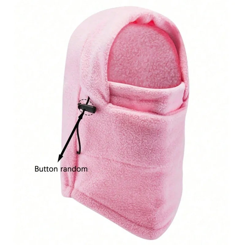 Autumn and winter warm face mask, head cover, riding windproof hat, thickened warm fleece head cover