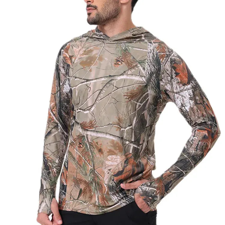 UPF 50+ Sun Protection T-Shirts Mens Long Sleeve Hoodie Casual Quick Dry T shirts Outdoor Hike Sports Run Pullover Tops Beauty hair & fashionfj