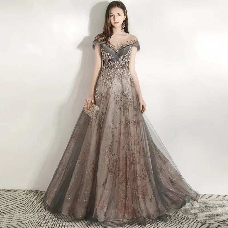 Women Evening Gowns New Engagement Toast Host Bridesmaid Performances Celebrity Fantasy Annual Meeting Gowns Dresses for Female Beauty hair & fashionfj