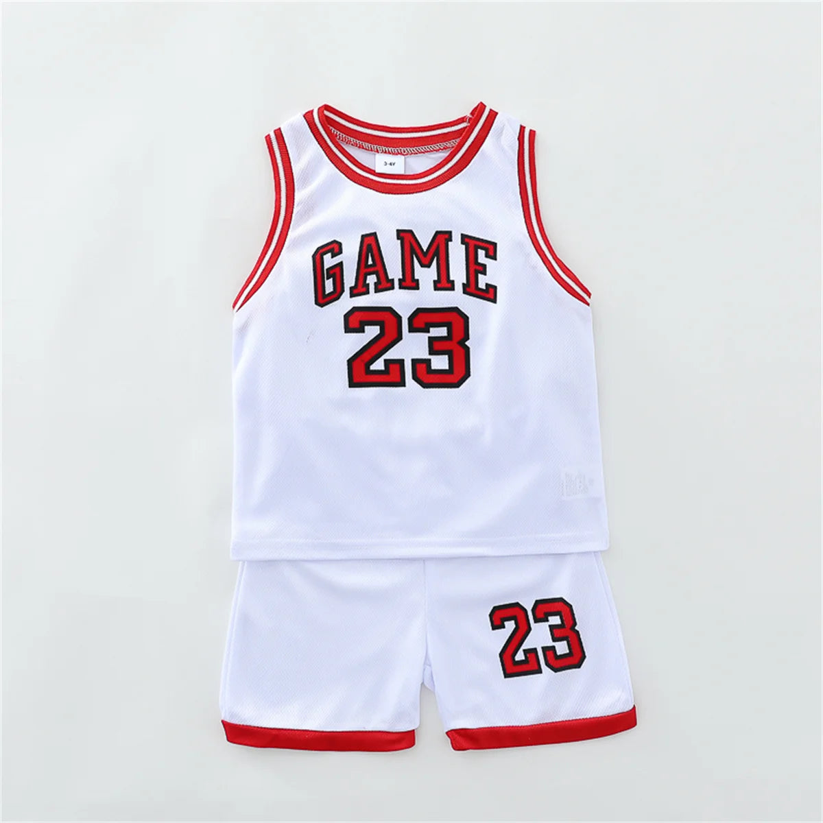 2PCS Children's Summer Fashion Tank Top Basketball Suit Baby Sleeveless Shorts Sports Set Beauty hair & fashionfj
