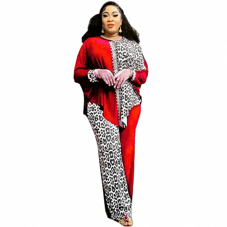 2 Piece Women Sets Dashiki African New Arrival Spring Autumn Matching Sets Two Pieces Sets Top Pants Suits Outfits Clothing Beauty hair & fashionfj