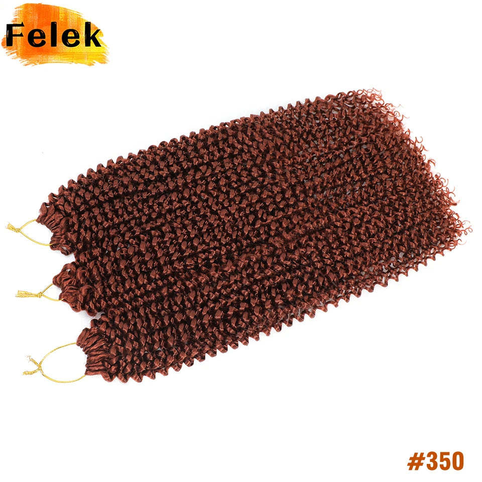 22 Inch Crochet Hair Water Wave Boho Braids Passion Twist Crochet Braid Hair Extensions Bohemian Braiding Hair For Black Women