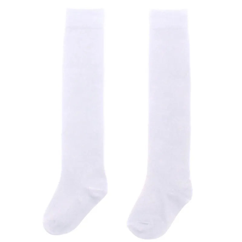 Kids Girls Knee High Socks School Uniform Socks Girls Seamless Cotton Stockings Toddler Football Socks Dress Socks