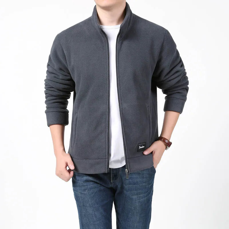 Plus Size 7XL 8XL Fleece Jacket Men Thermal Tactical Windbreaker Coat Autumn Softshell Hiking Camping Winter Jacket Men Clothing