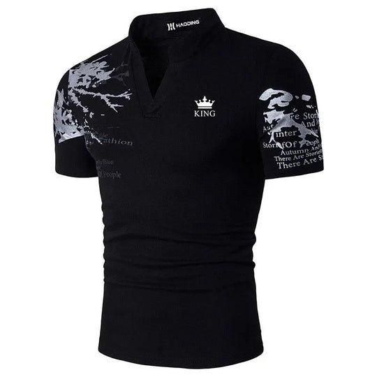Men Slim Fit Summer Fashion Stand Collar Sport T Shirt . Beauty hair & fashionfj