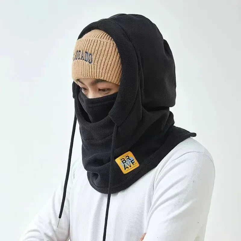 Winter Warm Hat with Mask Neck Warmer 3-in-1 Windproof Balaclava for Men and Women hat Cycling Hiking Cold Weather Protection