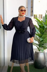 African Dress Women Fashion Elegant Clothing Plus Size Wedding Party Summer Dressing 2025 For Office Pleated Skirt Daily Wear Beauty hair & fashionfj