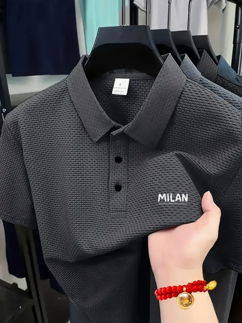 Cool POLO shirts for men's casual wear, with exquisite craftsmanship, with lapel, button closure, in solid color, classic and fa Beauty hair & fashionfj