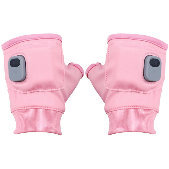 Electric Heated Gloves 360 Degree Heating Electric Thermal Gloves Fingerless Touchscreen for Outdoor Hiking Cycling