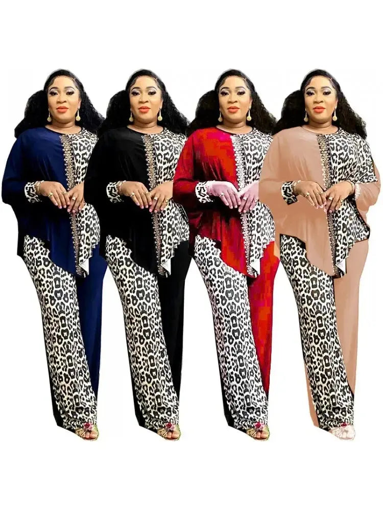 2 Piece Women Sets Dashiki African New Arrival Spring Autumn Matching Sets Two Pieces Sets Top Pants Suits Outfits Clothing Beauty hair & fashionfj