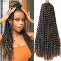 Passion Twist Hair 18 Inch Water Wave Long Curly Braiding Hair Synthetic Spring Twist Crochet Braids Extensions for Black Women