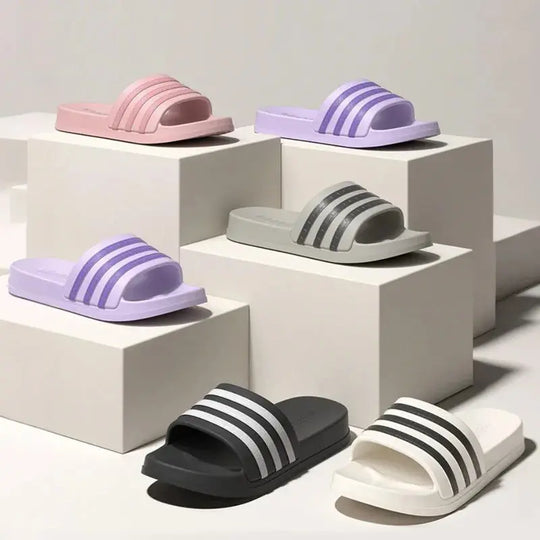Cold slippers for women in summer, fashionable outerwear for couples, thick soled, non slip, one line mop, bathroom slippers Beauty hair & fashionfj