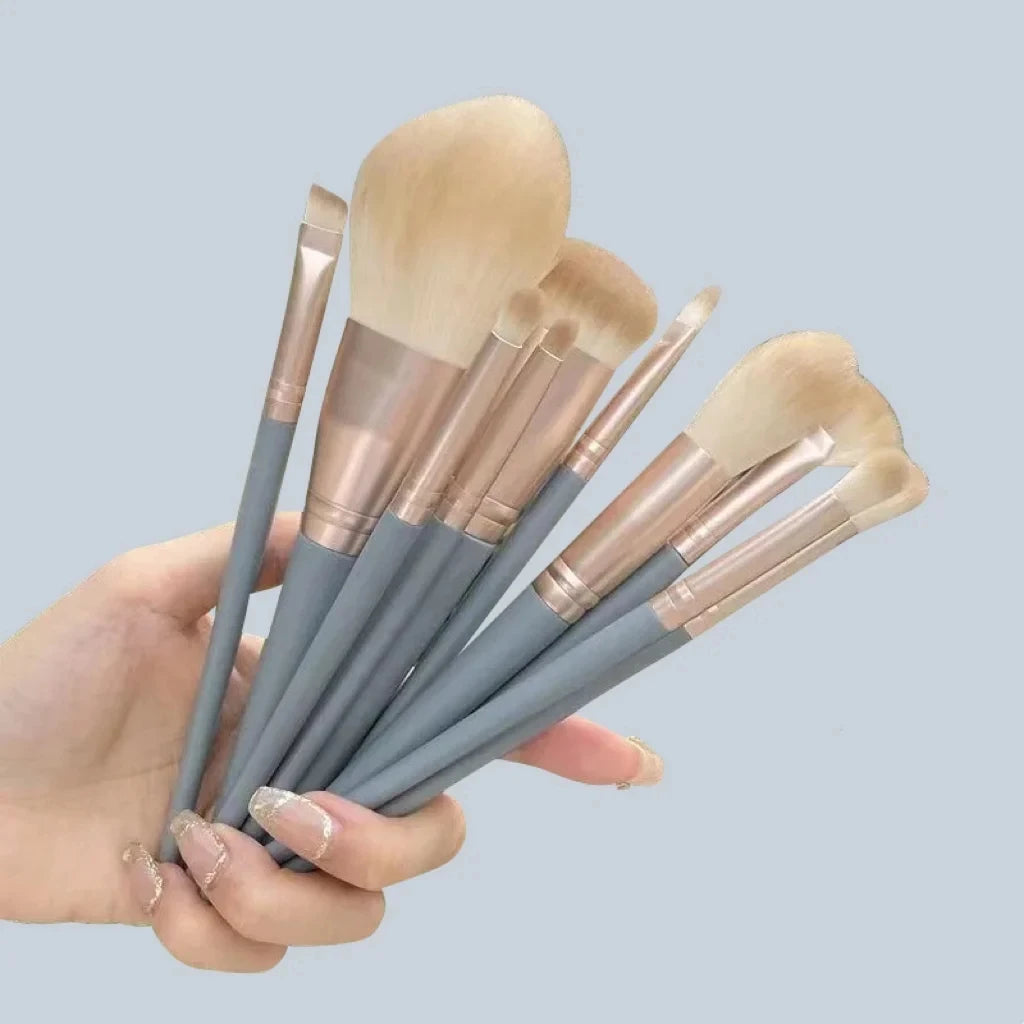 14Pcs Makeup Brushes Soft Fluffy Cosmetic Powder Eye Shadow Foundation Blush Blending Beauty Make Up Brush With Powder Puff Idea Beauty hair & fashionfj