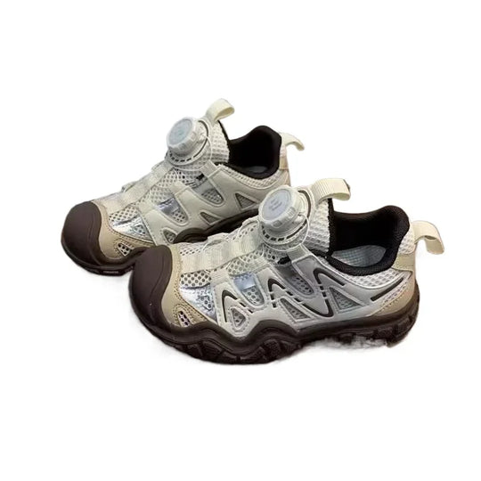 Children Casual Sneakers for Boys 2025 Summer New Fashion Korean Style Soft Anti-slippery Versatile Chic Air-mesh Sports Shoes