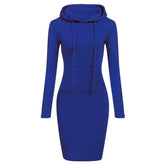 Ladies Dress Autumn Women Hooded Dresses Hoodies Women Sweatshirts Women Hoodies Dress Tops Ladies Clothing Beauty hair & fashionfj