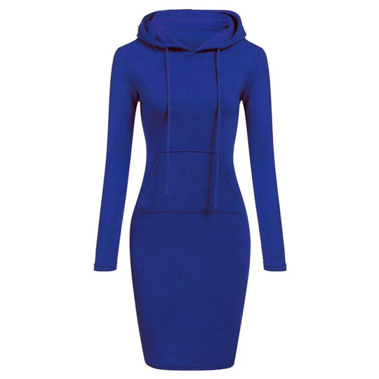 Ladies Dress Autumn Women Hooded Dresses Hoodies Women Sweatshirts Women Hoodies Dress Tops Ladies Clothing Beauty hair & fashionfj