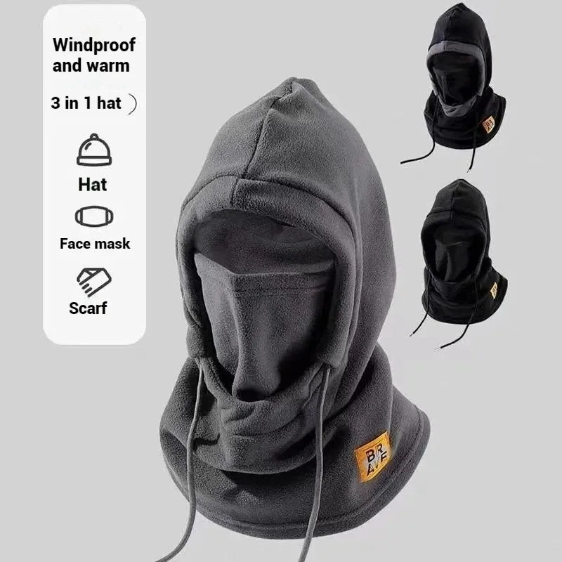 Winter Warm Hat with Mask and Neck Warmer 3-in-1 Windproof Balaclava for Men and Women  hat Cycling Cold Weather Protection