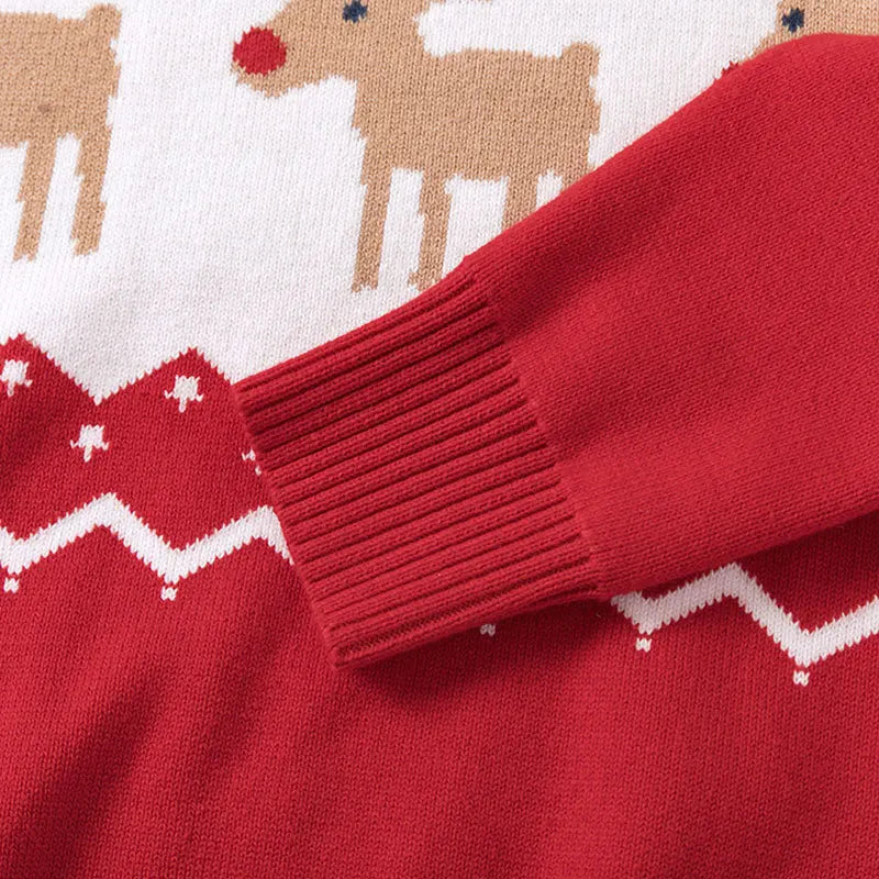 Xmas New Children Sweater Kids Warm Thicken Knitted Clothing Autumn Winter Baby Pullover Clothing Toddlers Christmas Sweaters