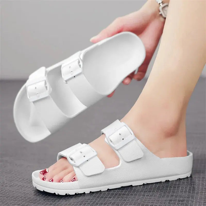 Slippers for Men and Women, Waterproof, Non-Slip, Thick-Soled, Wear-Resistant, Soft-Soled, Comfortable, Casual Sandals Beauty hair & fashionfj
