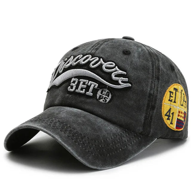 2022 Summer Women Men Baseball Cap Fashion Letter Embroidery Snapback Hat Vintage Washed Cotton Unisex Hip Hop Sun Hat Casquette Beauty hair & fashionfj