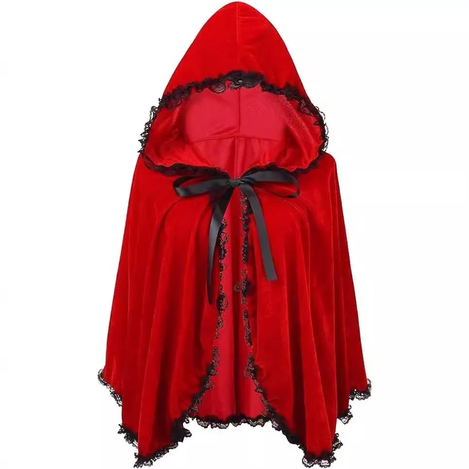 Christmas Clothing Adult Christmas Cloak Cloak Little Red Riding Hood Christmas Cloak Party Stage Performance Clothing