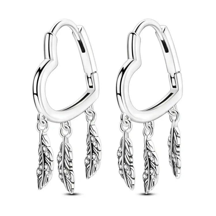 New 925 Sterling Silver Hoop Earrings Butterfly Hot Air Balloon Studs Drop Earring For Women Fashion Birthday Party Jewelry Gift Beauty hair & fashionfj