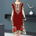 Summer Trend Ethnic V-Neck Printed Women&